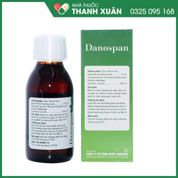 Danospan trị viêm đường hô hấp cấp tính